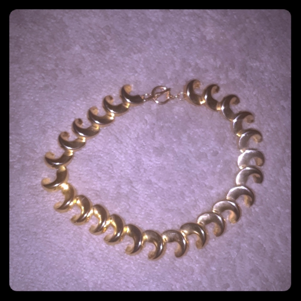 Vintage! Choker gold plated  necklace